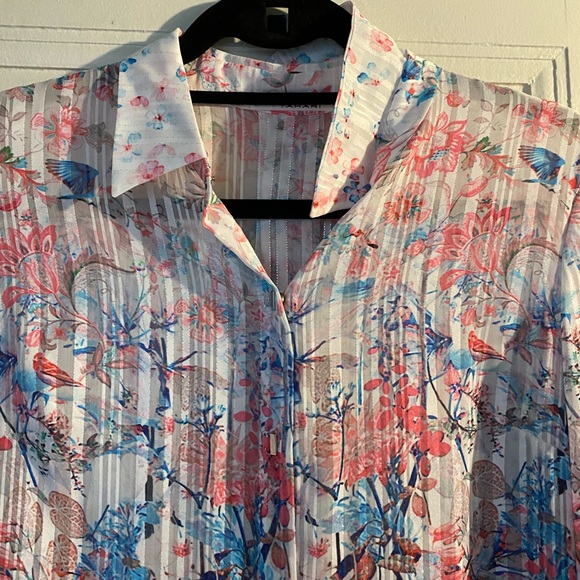 Tahari Multicolor Blouse - Picture 2 of 2